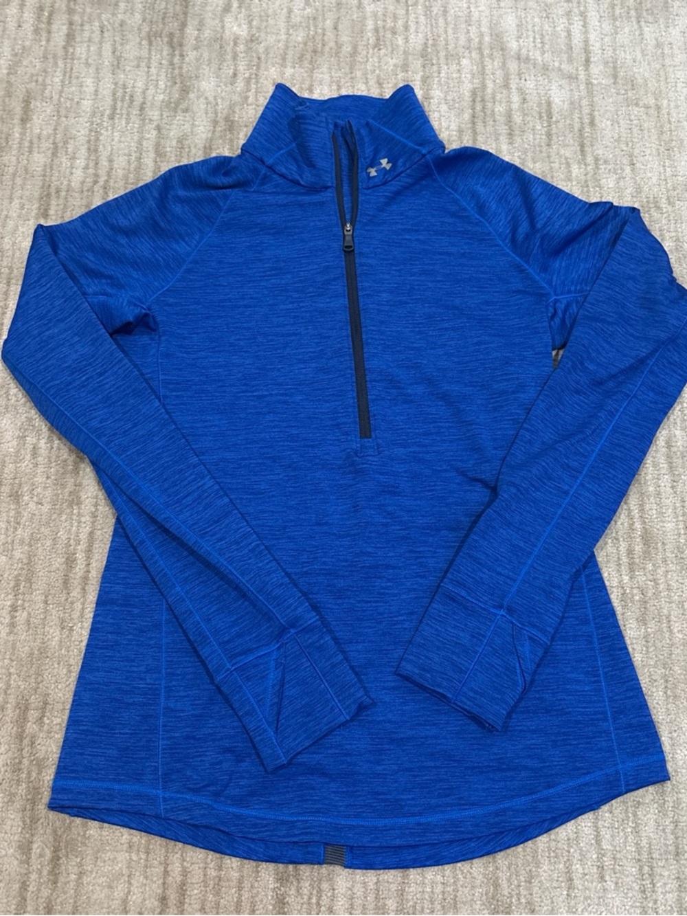 Under Armour Royal Blue ColdGear Quarter-Zip